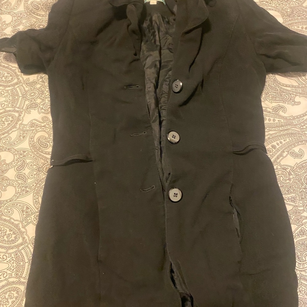 Black Button-Up Coat